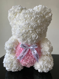 Medium white Rosy bear