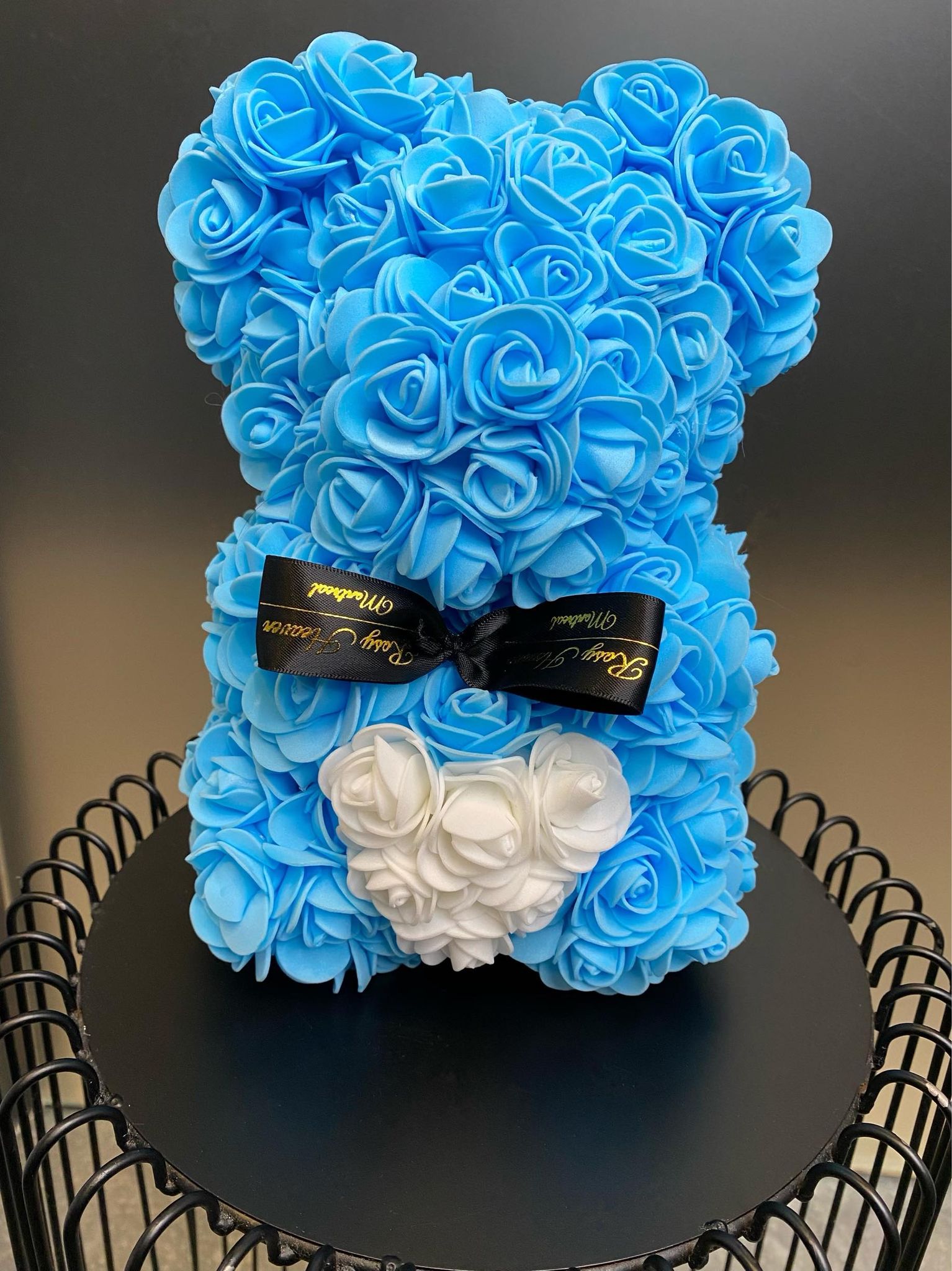 Mini blue rosy teddy