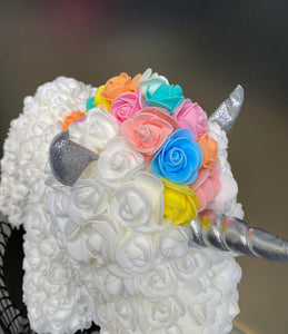 White Rosy unicorn