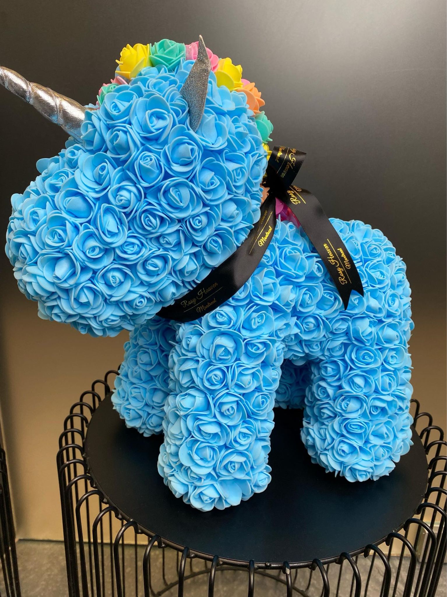 Blue Rosy unicorn