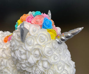 White Rosy unicorn