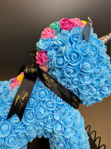 Blue Rosy unicorn